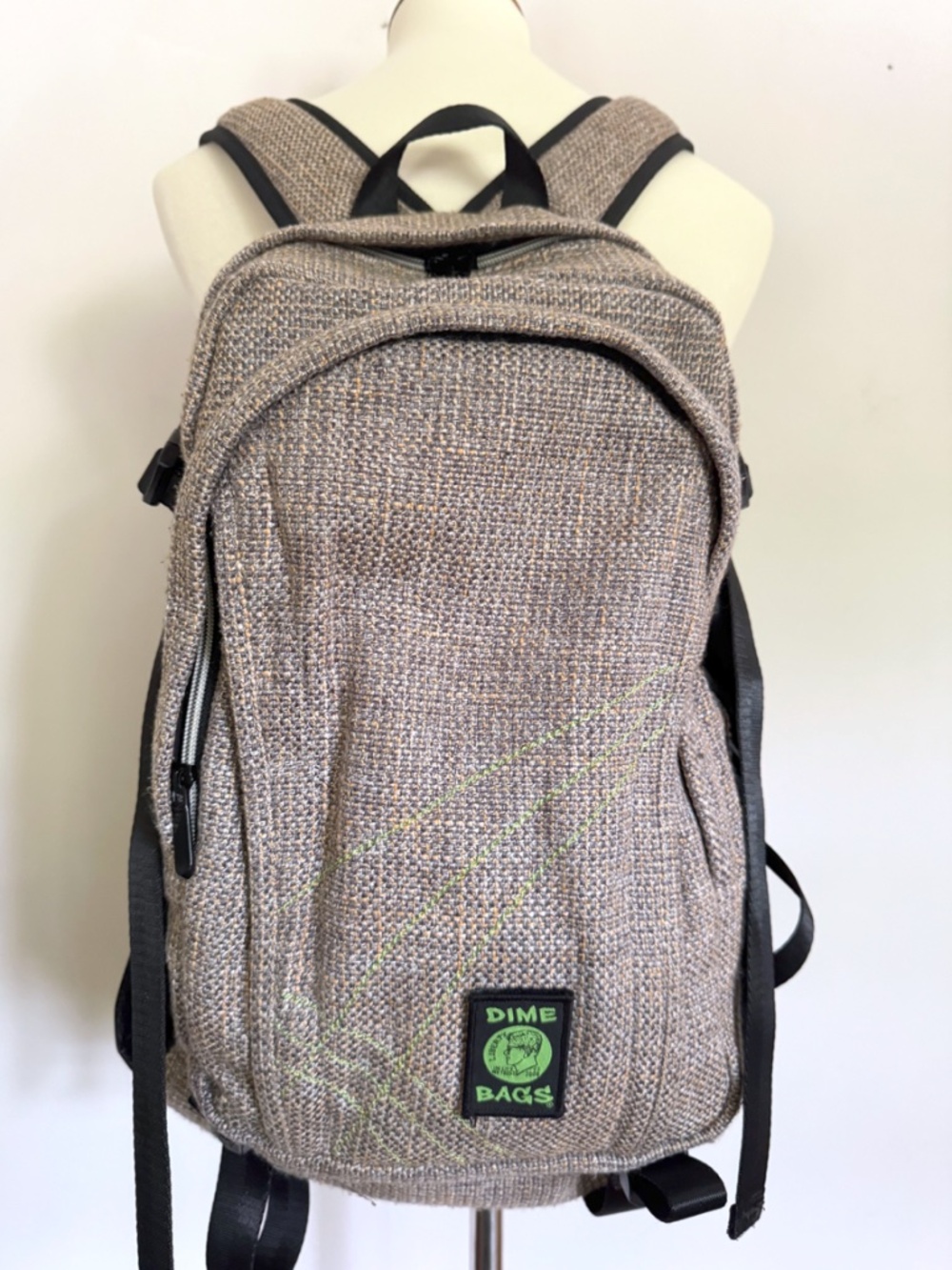 Dime Bags Classic Hemp Backpack Eco-Friendly Bag in Sand